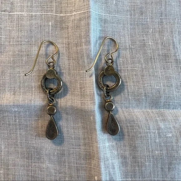 Patricia Locke Pendant Silver Earrings - Picture 2 of 2